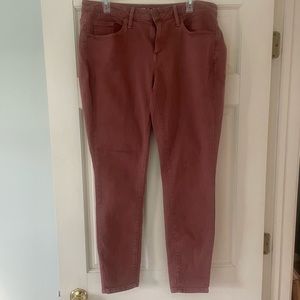 Mossimo denim red curvy skinny jeans size 12